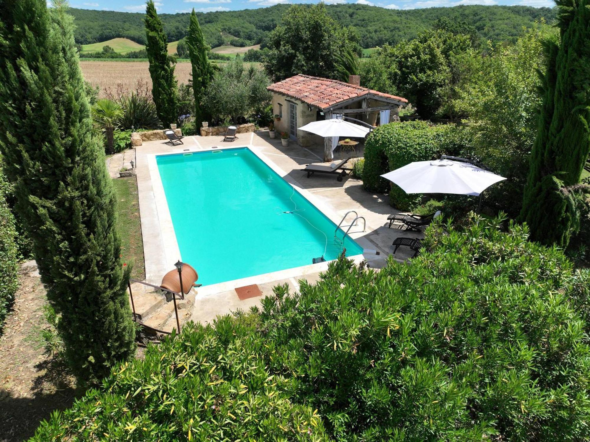 Bed and Breakfast Au Bel Air Clermont-Pouyguilles Exterior foto